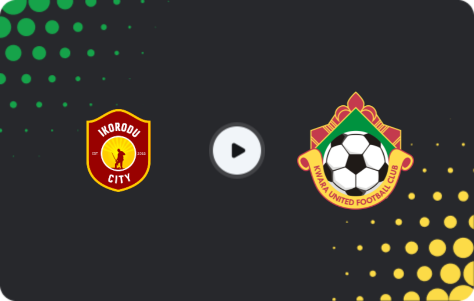 Where to watch Ikorodu City — Kwara United, NPFL, 12.01.2026