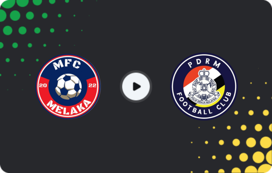 Where to watch Melaka FC — PDRM, Super League, 14.01.2026