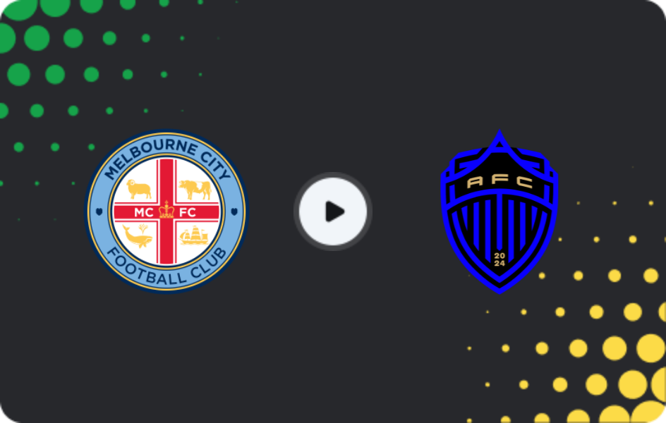 Where to watch Melbourne City — Auckland, A-League, 16.01.2026