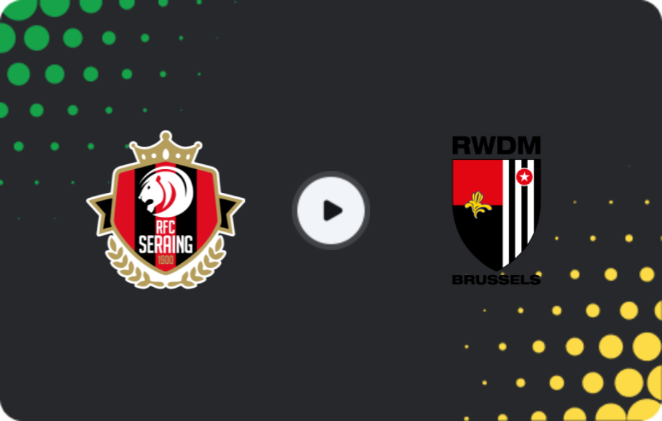 Where to watch Seraing United — RWDM, Challenger Pro League, 17.01.2026