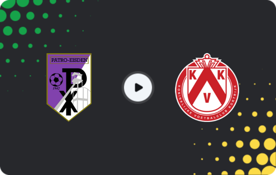 Where to watch Patro Eisden — Kortrijk, Challenger Pro League, 17.01.2026
