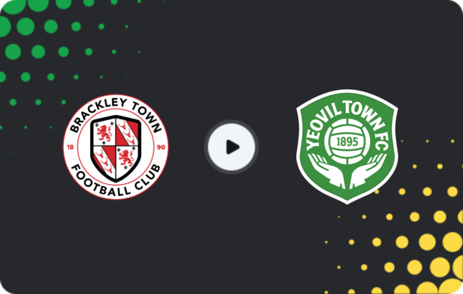 Where to watch Brackley Town — Yeovil Town, National League, 17.01.2026