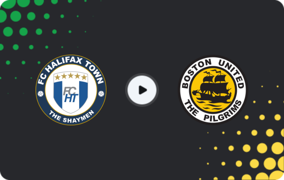 Where to watch Halifax Town — Boston United, National League, 17.01.2026