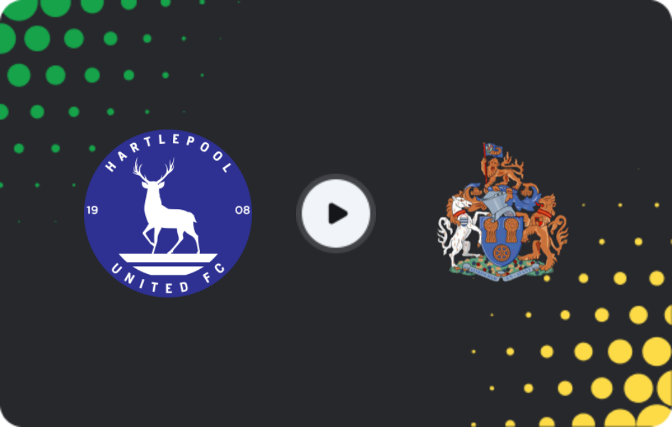 Where to watch Hartlepool United — Altrincham, National League, 17.01.2026