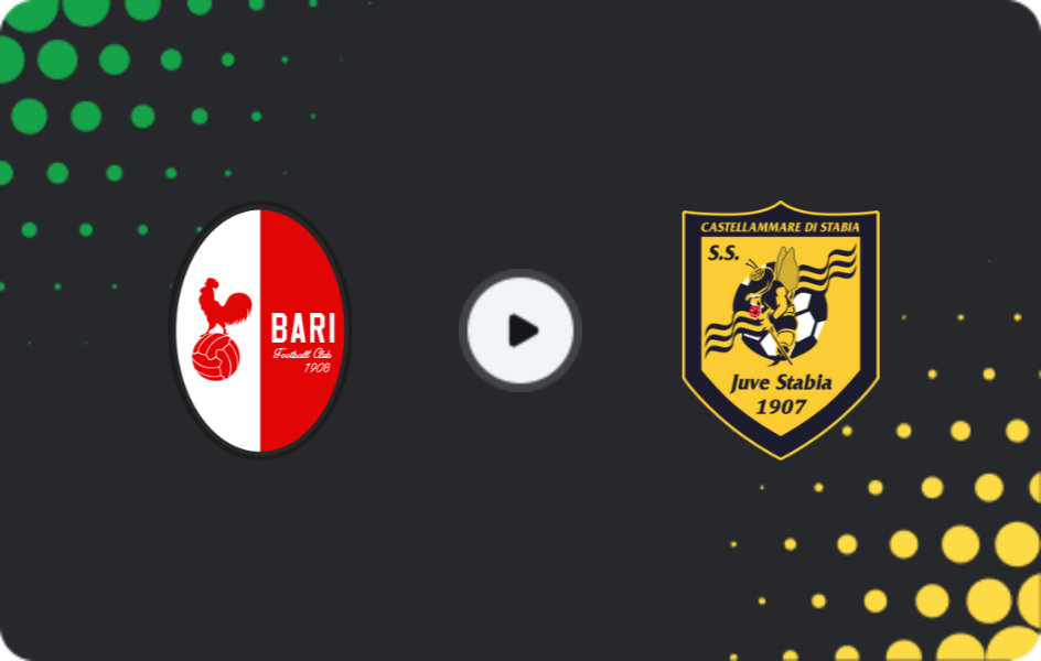 Where to watch Bari — Juve Stabia, Serie B, 17.01.2026
