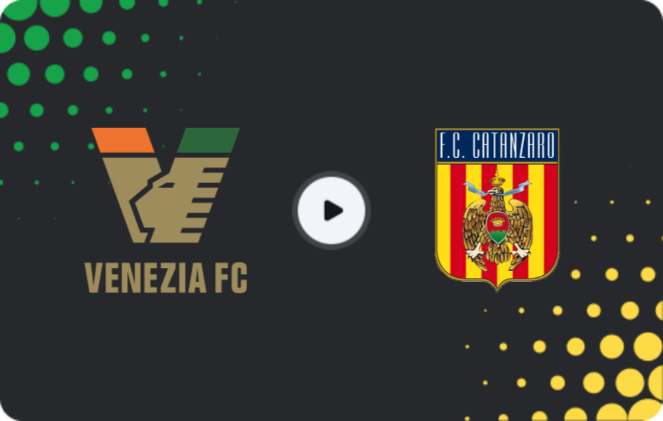 Where to watch Venezia — Catanzaro, Serie B, 17.01.2026