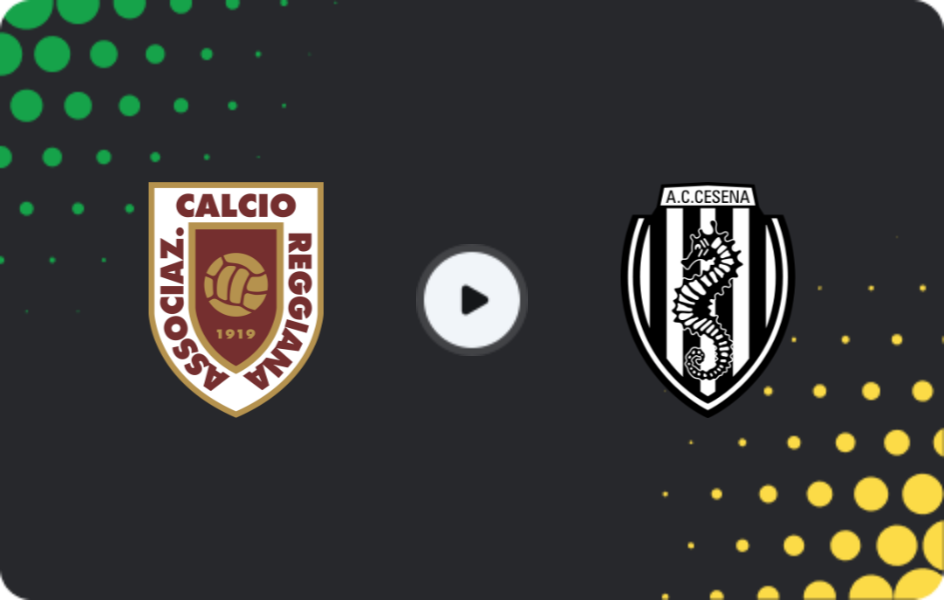 Where to watch Reggiana — Cesena, Serie B, 17.01.2026