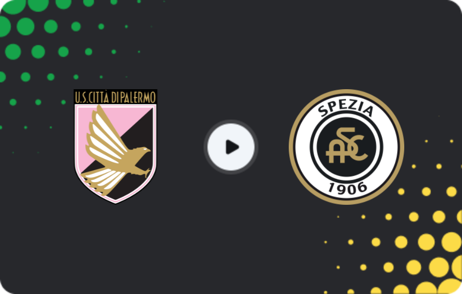 Where to watch Palermo — Spezia, Serie B, 18.01.2026