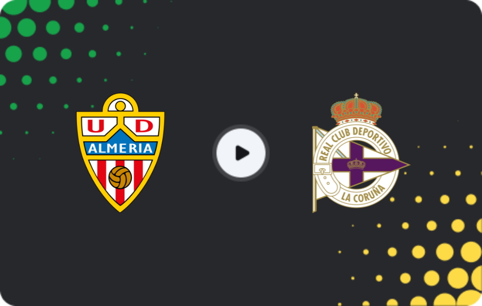 Where to watch Almeria — Deportivo La Coruna, Segunda, 18.01.2026