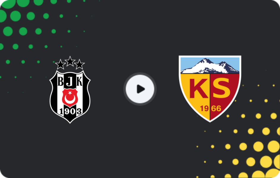 Where to watch Besiktas — Kayserispor, Süper Lig, 18.01.2026