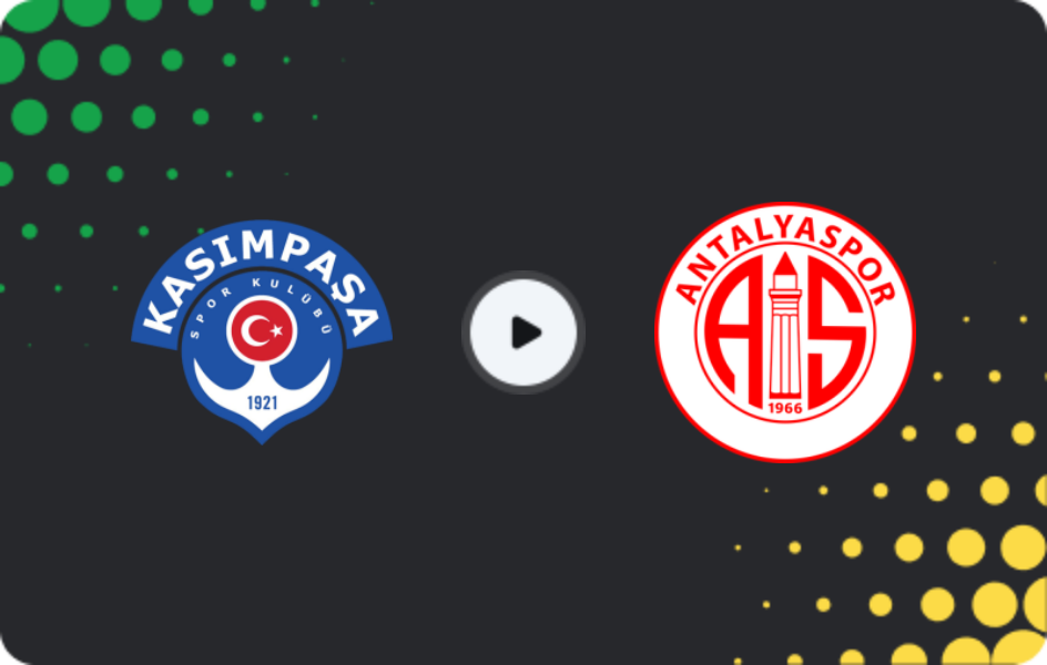Where to watch Kasimpasa — Antalyaspor, Süper Lig, 18.01.2026