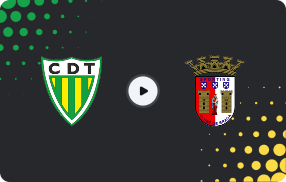 Where to watch Tondela — Braga, Primeira Liga, 18.01.2026