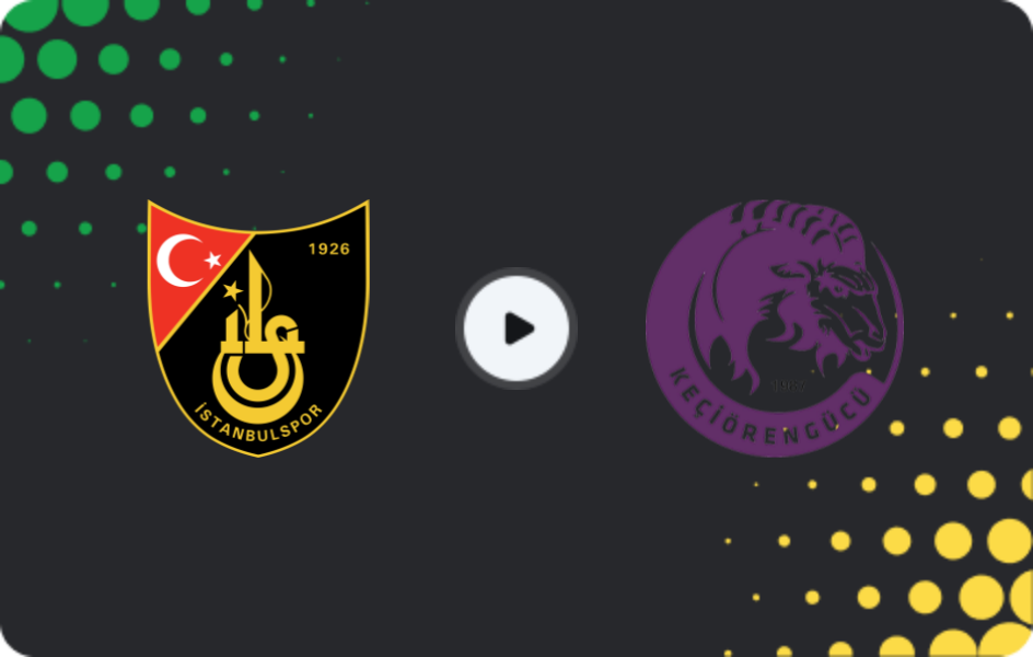 Where to watch İstanbulspor — Keçiörengücü, TFF First League, 18.01.2026