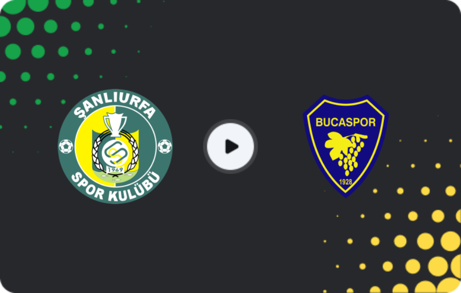 Where to watch Şanlıurfaspor — Bucaspor, 2. Lig, 18.01.2026