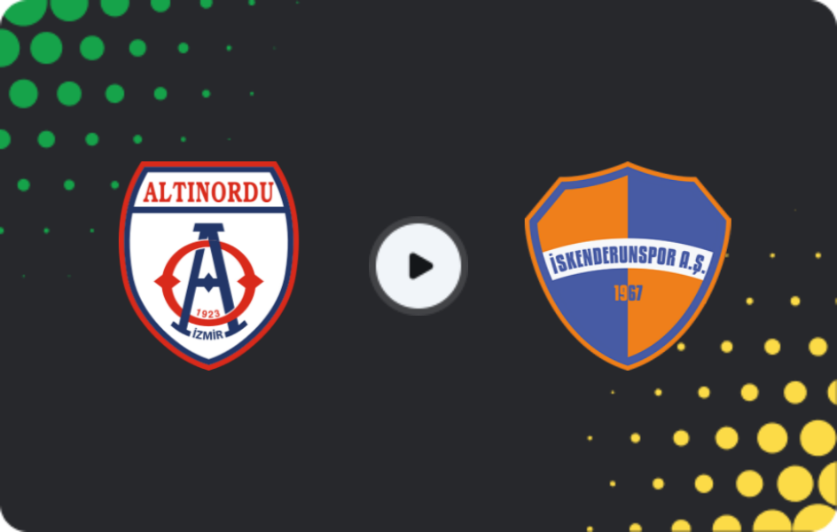 Where to watch Altınordu — İskenderun A.Ş., 2. Lig, 18.01.2026