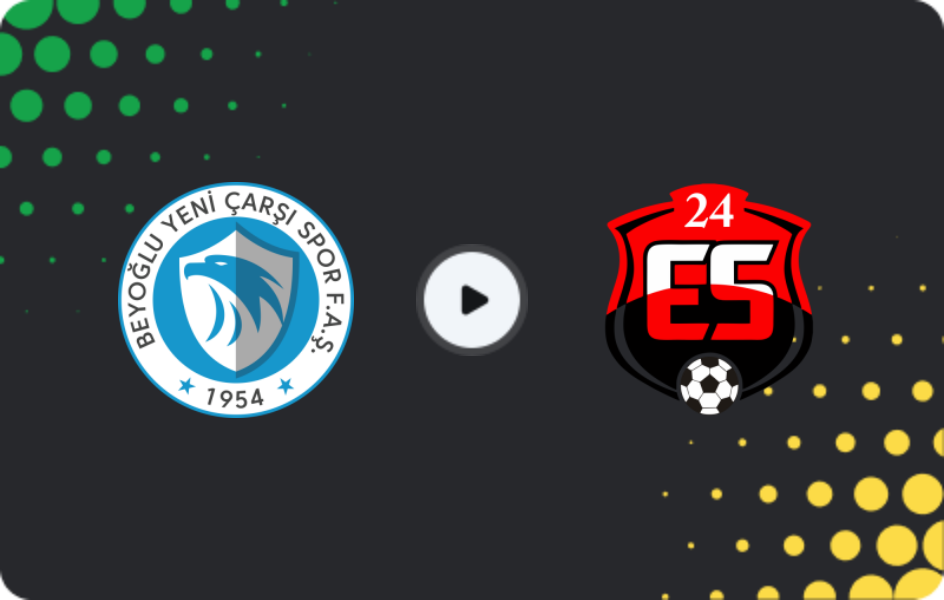 Where to watch Beyoğlu Yeni Çarşı — 24 Erzincanspor, 2. Lig, 18.01.2026