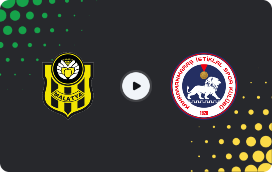 Where to watch Yeni Malatyaspor — Kahramanmaraş İstiklalsp, 2. Lig, 18.01.2026
