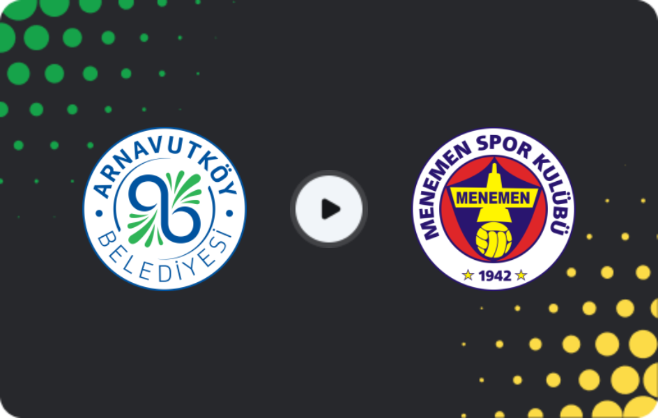 Where to watch Arnavutköy Belediyespor — Menemen, 2. Lig, 18.01.2026