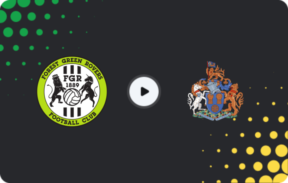 Where to watch Forest Green — Altrincham, National League, 21.01.2026