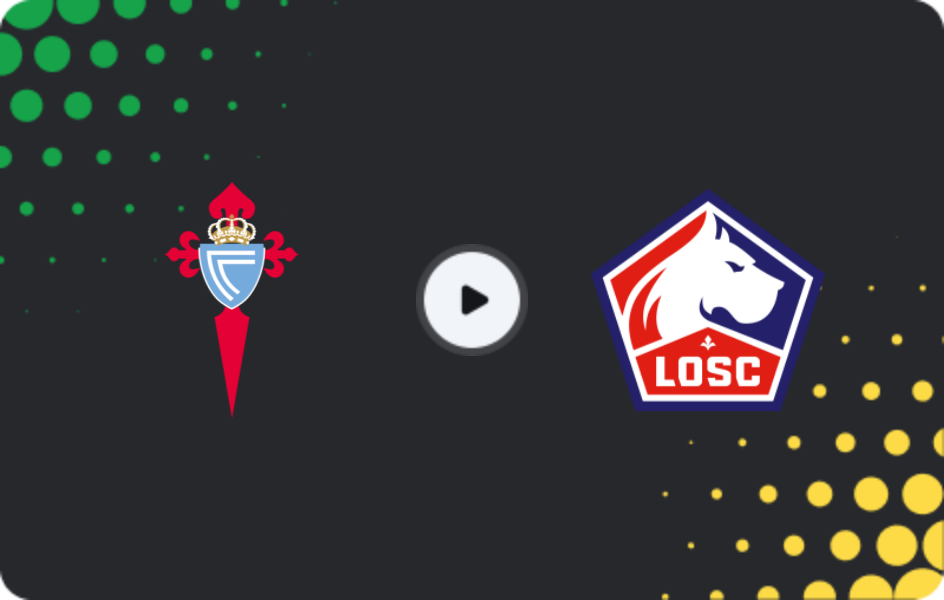 Where to watch Celta — Lille, Europa League, 22.01.2026
