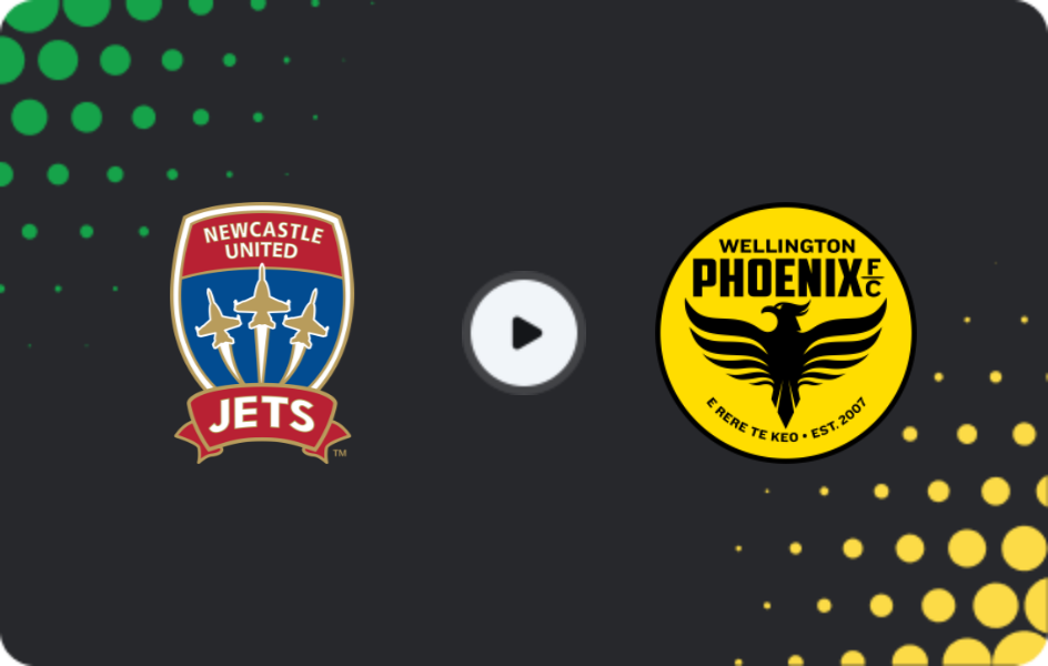 Where to watch Newcastle Jets — Wellington Phoenix, A-League, 23.01.2026