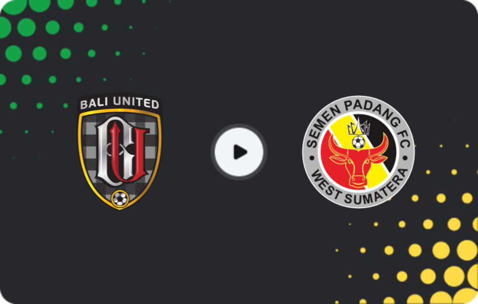Where to watch Bali United — Semen Padang, Liga 1, 24.01.2026