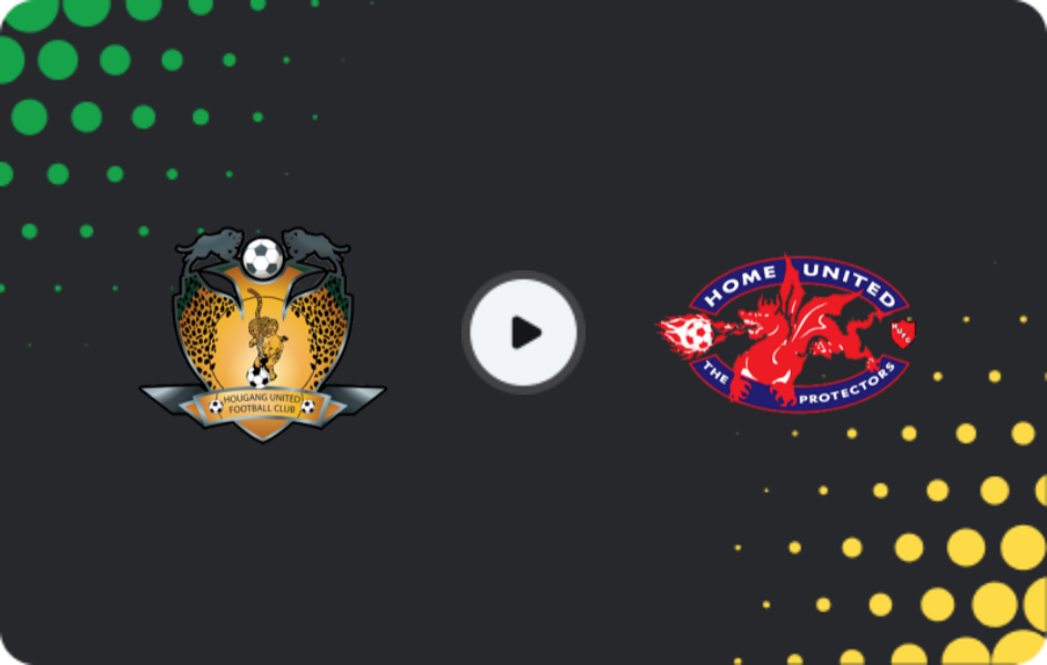 Where to watch Hougang United — Home United, Premier League, 24.01.2026