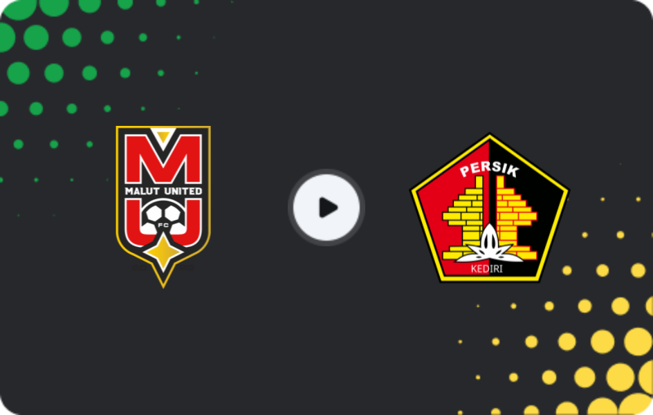 Where to watch Malut United — Persik Kediri, Liga 1, 24.01.2026