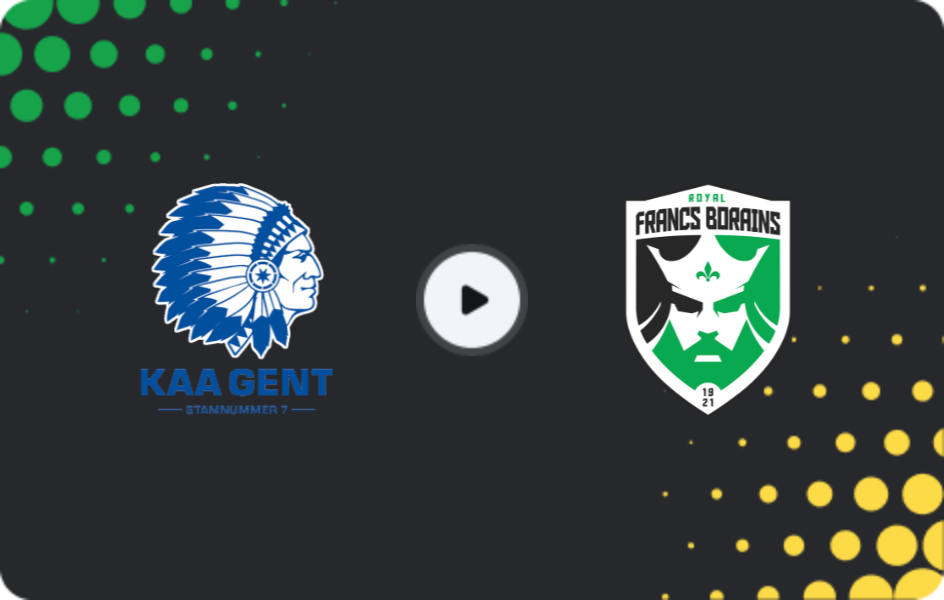 Where to watch KAA Gent II — Francs Borains, Challenger Pro League, 24.01.2026