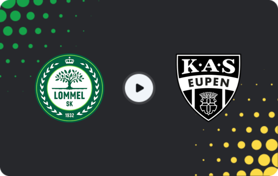 Where to watch Lommel United — AS Eupen, Challenger Pro League, 24.01.2026