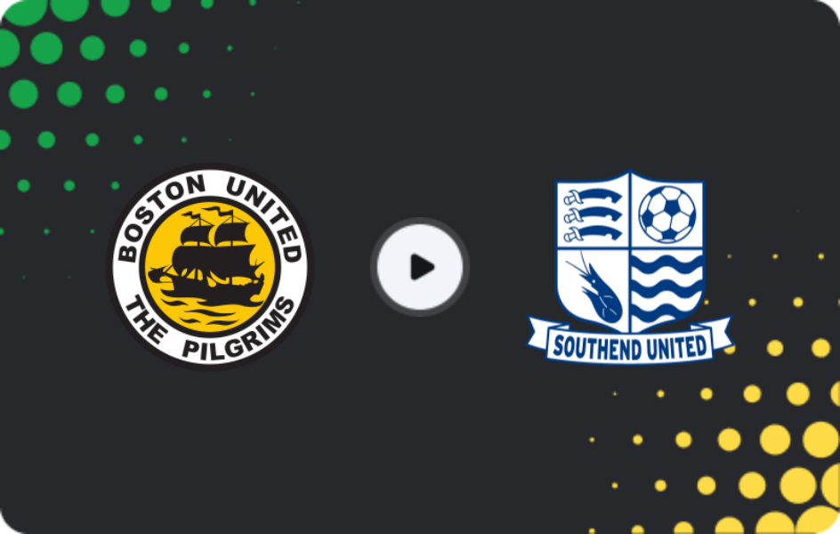 Where to watch Boston United — Southend United, National League, 24.01.2026