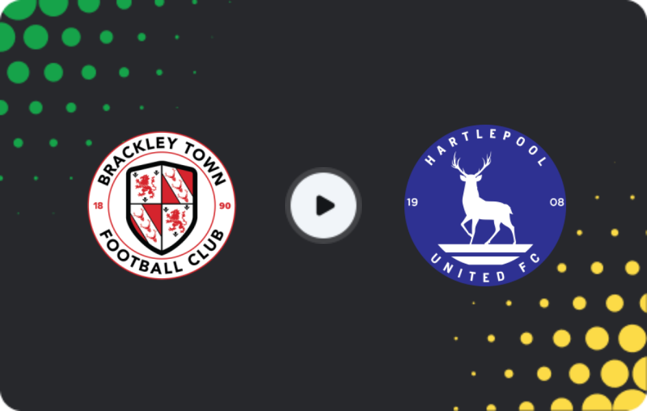 Where to watch Brackley Town — Hartlepool United, National League, 24.01.2026