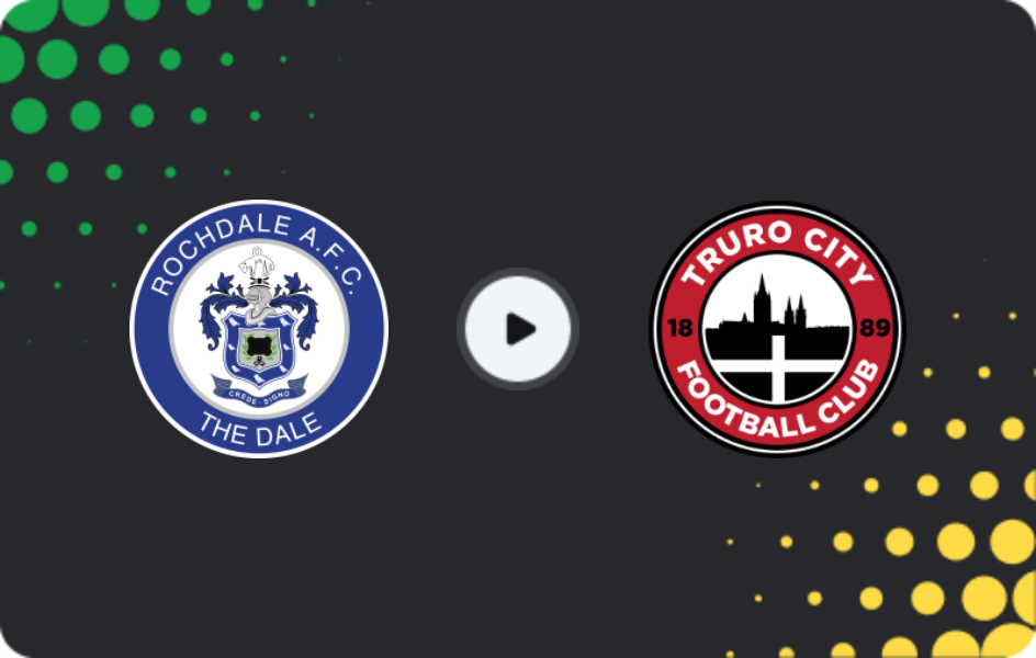 Where to watch Rochdale — Truro City, National League, 24.01.2026