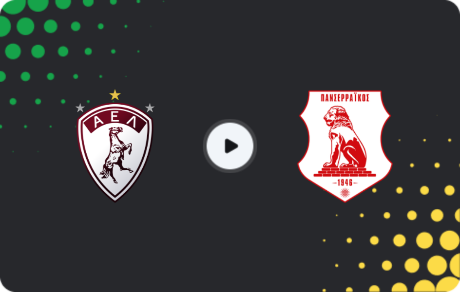 Where to watch Larisa — Panserraikos, Super League, 24.01.2026