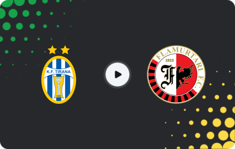 Where to watch Tirana — Flamurtari, Superliga, 24.01.2026