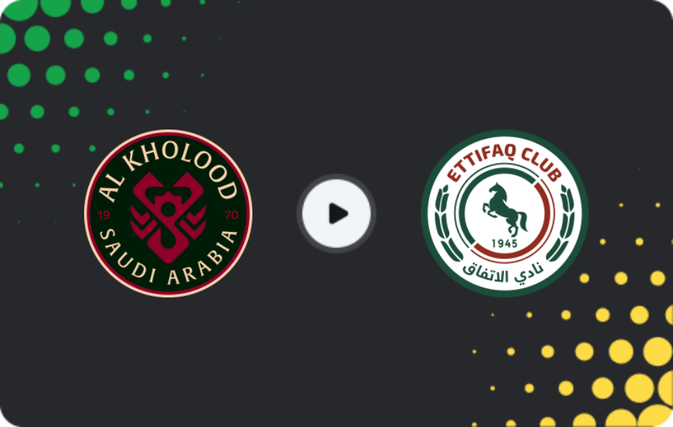 Where to watch Al Kholood — Al-Ettifaq, Pro League, 24.01.2026