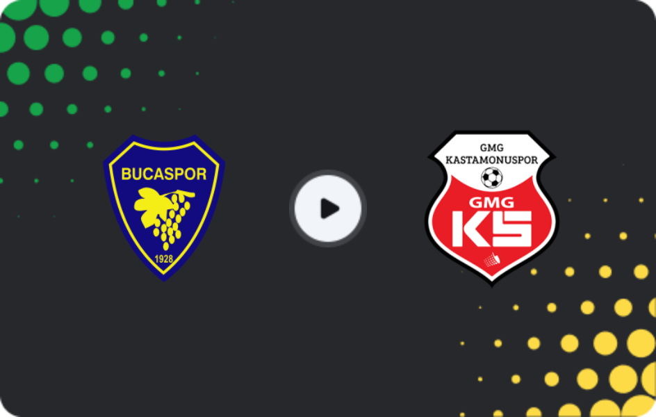 Where to watch Bucaspor — Kastamonuspor, 2. Lig, 24.01.2026