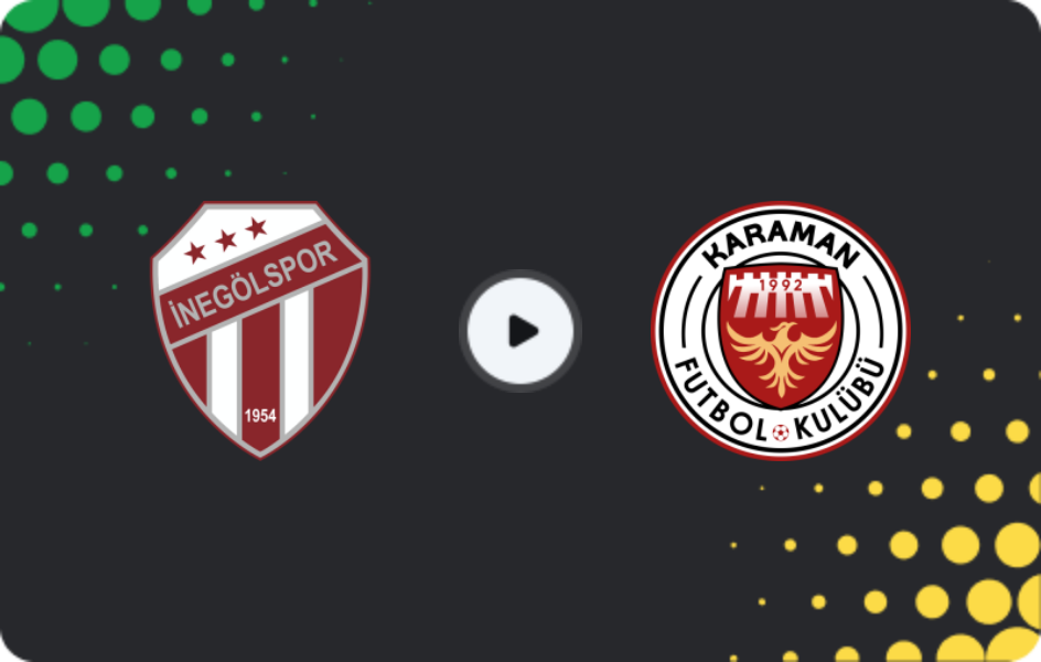 Where to watch İnegölspor — Karaman FK, 2. Lig, 24.01.2026