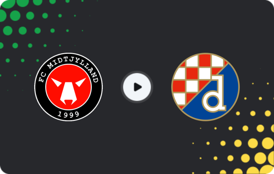 Where to watch Midtjylland — Dinamo Zagreb, Europa League, 29.01.2026