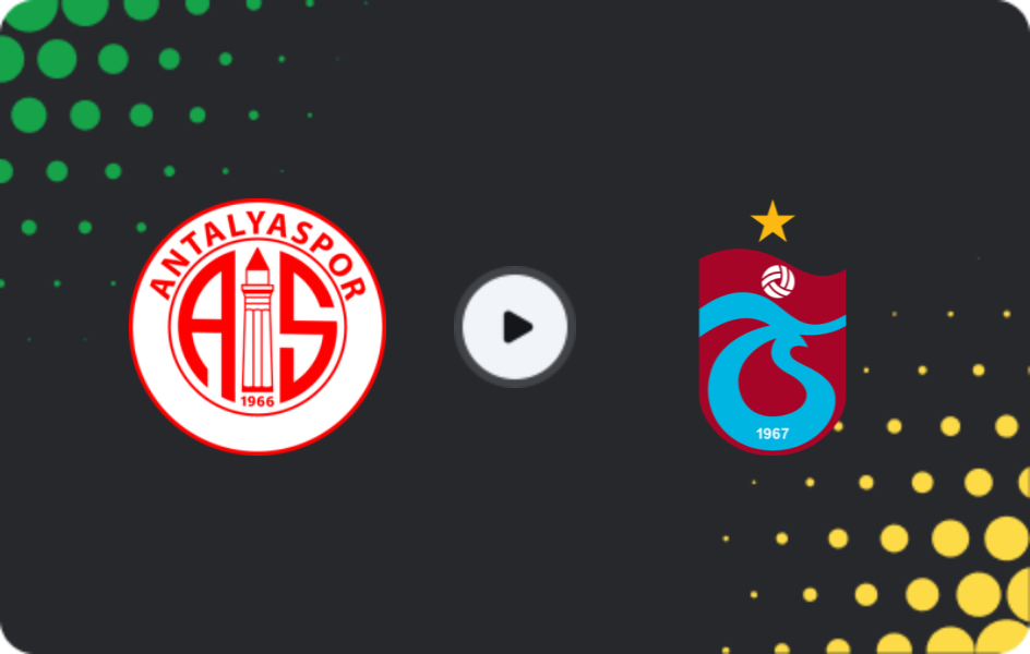 Where to watch Antalyaspor — Trabzonspor, Süper Lig, 01.02.2026