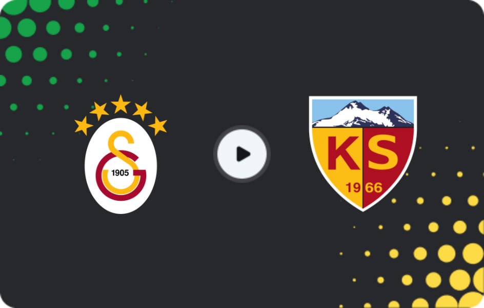 Where to watch Galatasaray — Kayserispor, Süper Lig, 01.02.2026