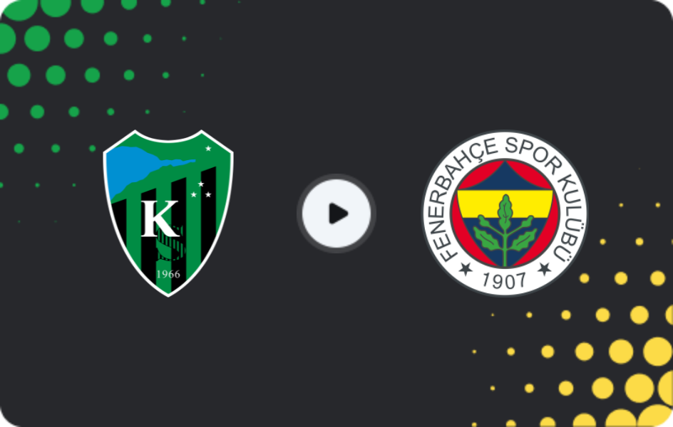 Where to watch Kocaelispor — Fenerbahce, Süper Lig, 01.02.2026