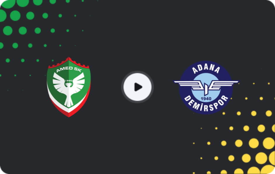 Where to watch Amed — Adana Demirspor, TFF First League, 01.02.2026