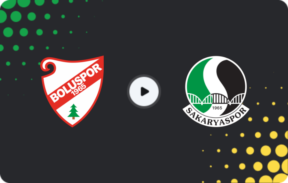 Where to watch Boluspor — Sakaryaspor, TFF First League, 01.02.2026