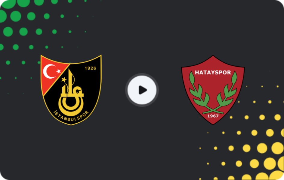 Where to watch İstanbulspor — Hatayspor, TFF First League, 01.02.2026