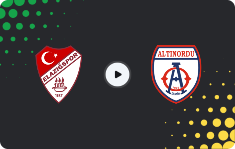 Where to watch Elazığspor — Altınordu, 2. Lig, 01.02.2026