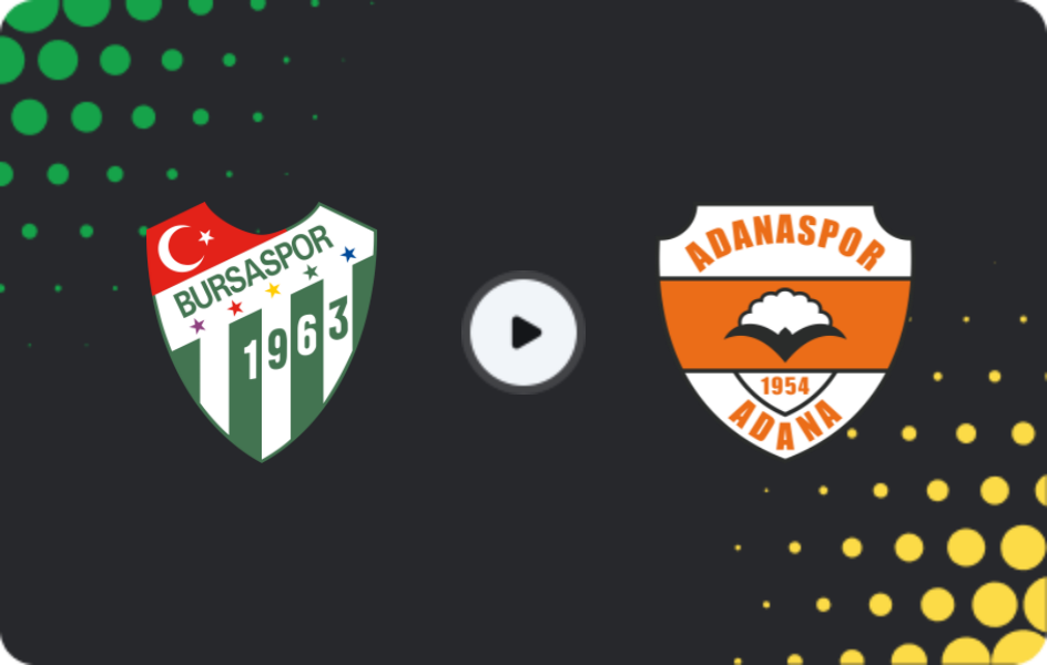 Where to watch Bursaspor — Adanaspor, 2. Lig, 01.02.2026