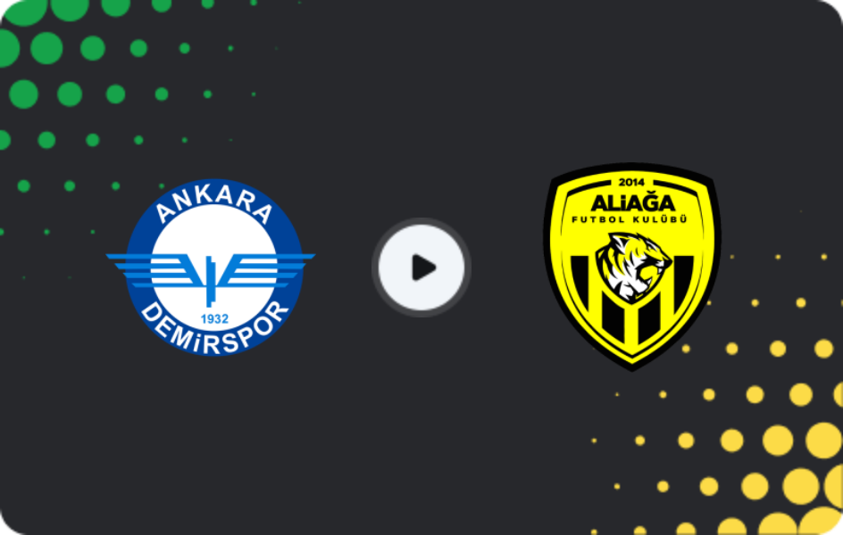 Where to watch Ankara Demirspor — Aliağa, 2. Lig, 01.02.2026