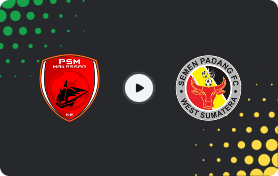 Where to watch PSM Makassar — Semen Padang, Liga 1, 02.02.2026