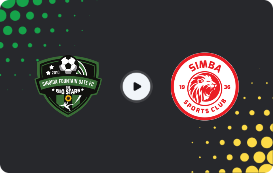 Where to watch Singida Fountain Gate — Simba, Ligi kuu Bara, 03.02.2026